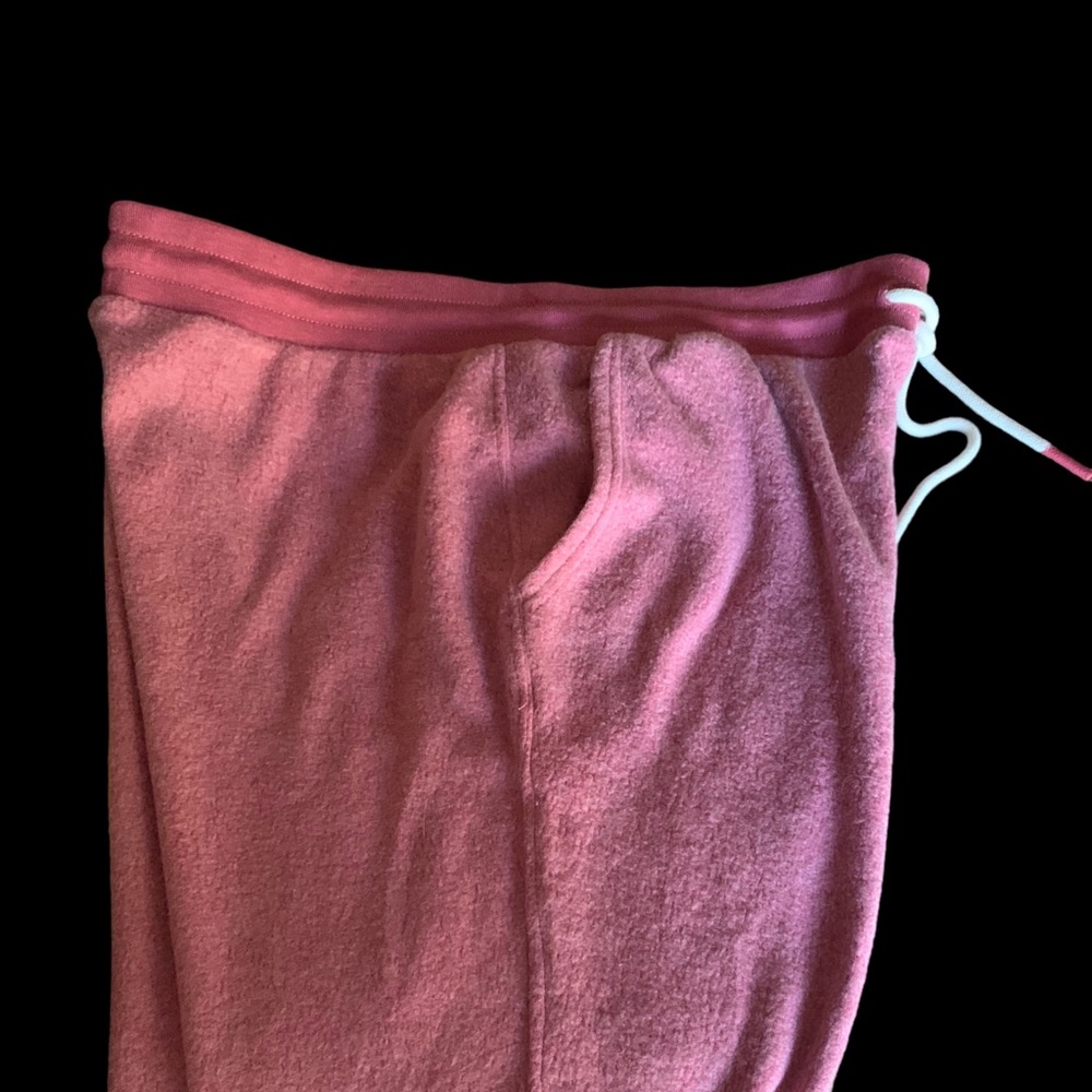 Members Mark Reverse Fleece Jogger Dark Rose Pink Plus Size XXL Lounge Pants - Picture 6 of 11